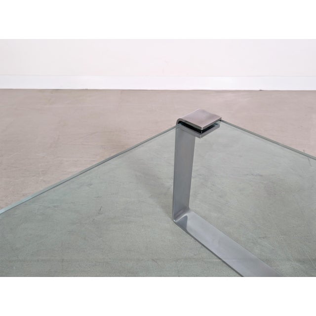 Square Glass Model 1022 Coffee Table Table by Peter Draenert For Sale - Image 9 of 11
