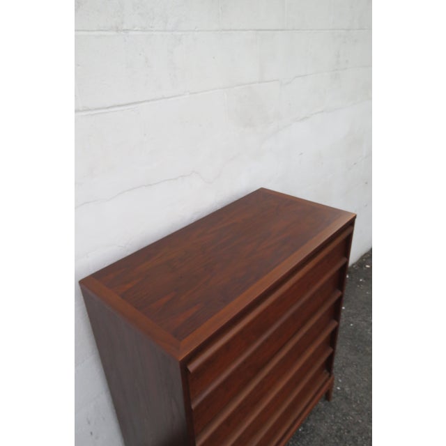 Lane Furniture Mid Century Modern Tall Chest of Drawers 6231 For Sale - Image 13 of 14