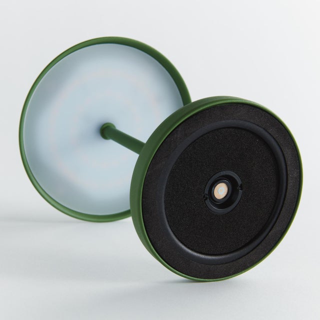 Alluna Cordless Led Lamp 10" - Green For Sale In Chicago - Image 6 of 9