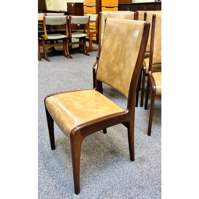 Set of Six Mid Century Modern Teak & Upholstered Dining Chairs by G-Plan, UK c.1960 Excellent Set of Dining Chairs -...