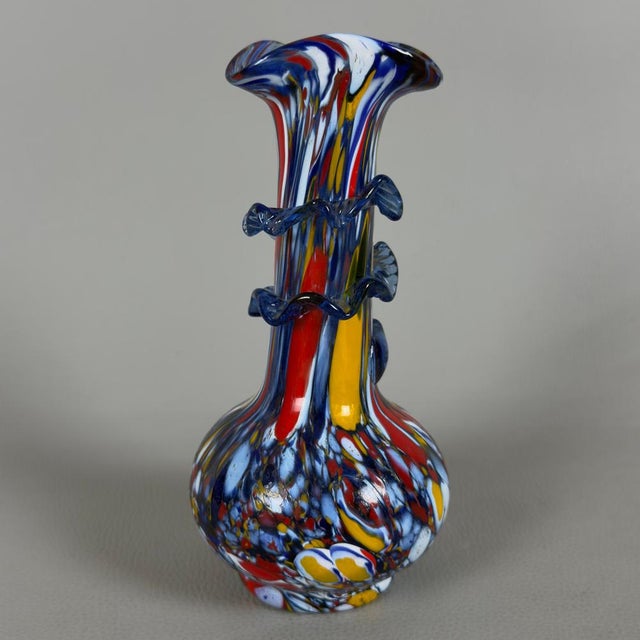 Italian Modern Murano Glass Vase from Fratelli Toso, 1970s For Sale - Image 13 of 13