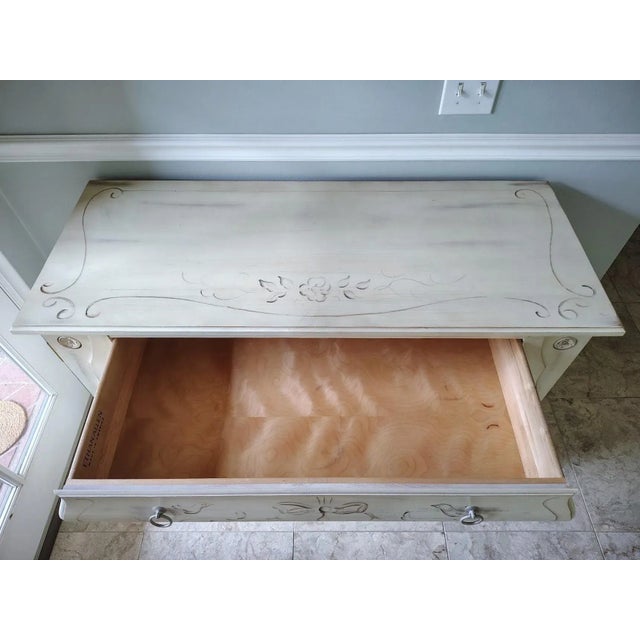 Ethan Allen Ethan Allen Hand Painted Chest of Drawers For Sale - Image 4 of 18