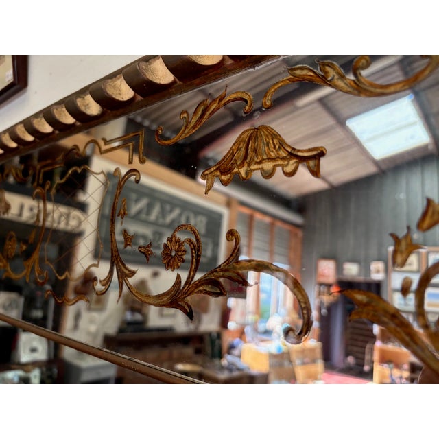 Large Venetian Style Wall Mirror, France, 1955 For Sale - Image 17 of 18