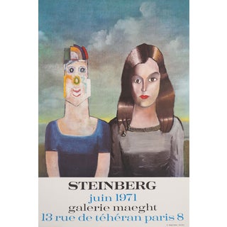 Galerie Maeght Expo 1973 Poster by Saul Steinberg For Sale