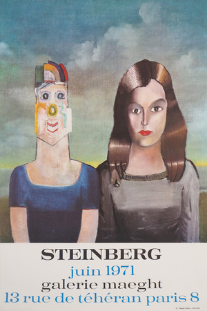 Galerie Maeght Expo 1973 Poster by Saul Steinberg