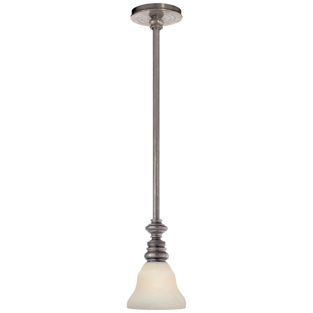 Boston Pendant in Antique Nickel with SLEG Shade Designer: Chapman & Myers Min. Custom Height: 12" O/A Height: 44.5"...