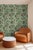 Cluckingham Farm Toile Grasscloth Wallpaper by House Party | Green Grass | 6 Yards For Sale In Charlotte - Image 6 of 9