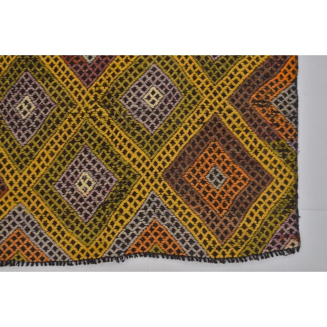 1960s Geometric Anatolian Kilim Rug For Sale - Image 10 of 10
