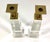 Mid-Century Modern 1960s Mid-Century Modern Lucite and Brass Obelisk Candle Holders - A Pair For Sale - Image 3 of 8