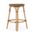 Spritely Home Accent Furniture Tobias 24 in. Seat Height Round Rattan Backless Counter Stool, Khaki Brown For Sale - Image 4 of 6