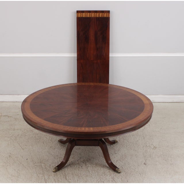 Age: Approx: 30 Years Old Details: Ball & Claw Feet High Quality Construction Duncan Phyfe Pedestal Base Georgian Style...