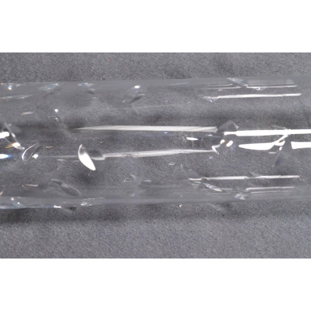 Vintage Baccarat “Grain De Riz" Cut Crystal Bud Vase, France, 1970s For Sale - Image 6 of 6