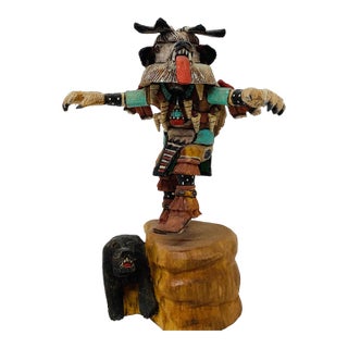 Native American Hopi "White Bear" Katsina Doll by Milton Howard (B. 1964) For Sale