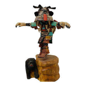 Native American Hopi "White Bear" Katsina Doll by Milton Howard (B. 1964)