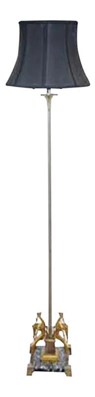 Art Deco Floor Lamp in the Manner of Edgar Brandt
