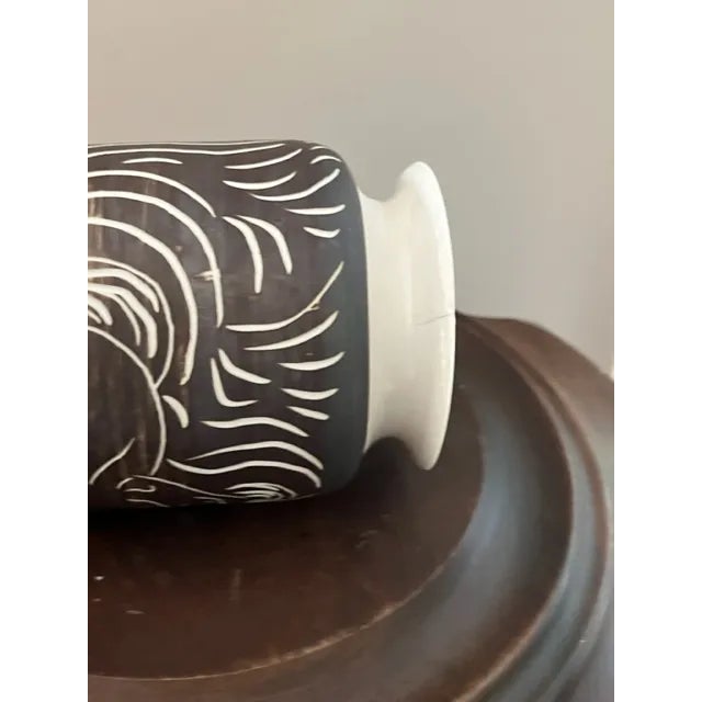 Vintage William C. Alexander Vase Depicting Two Horses, Signed For Sale - Image 4 of 9