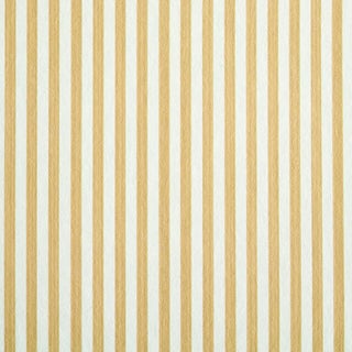 Sample - Schumacher Edwin Stripe Narrow Wallpaper in Wheat For Sale