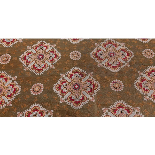 Beige Antique 19th Century French Aubusson Carpet For Sale - Image 8 of 9