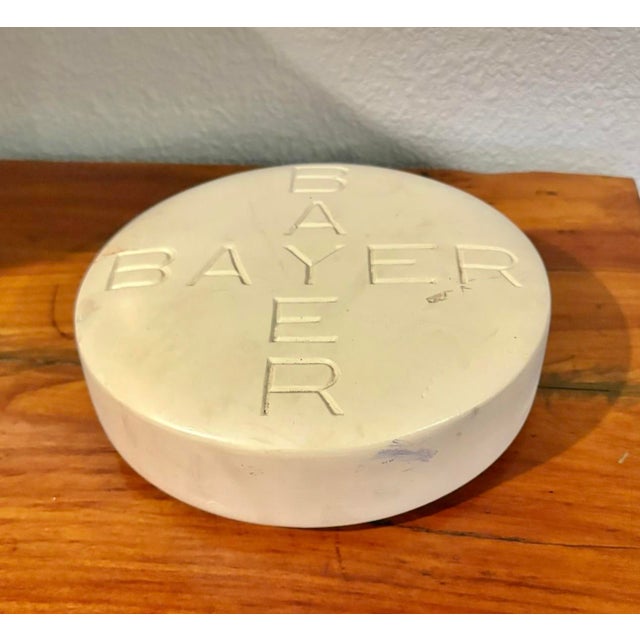 Jumbo Bayer Aspirin Tablet Sculpture, Prop Item, Simply Take One-a-Day For Sale - Image 6 of 6