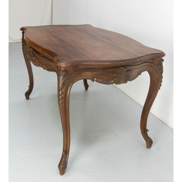 French Poplar Dining Table, 1850 For Sale - Image 5 of 16