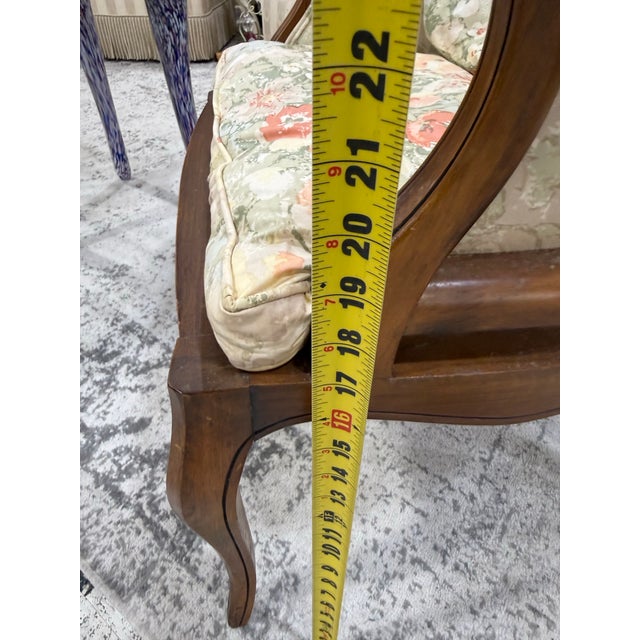 Wood Antique French Louis XV Armchair For Sale - Image 7 of 8