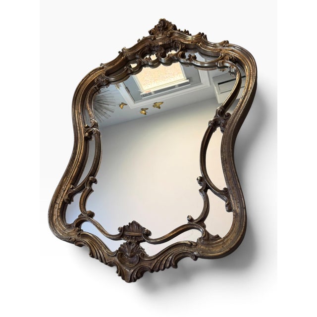 Bassett Bassett Mirror Company Old World Hermosa Wall Mirror in Gold Leaf M2968 For Sale - Image 4 of 7