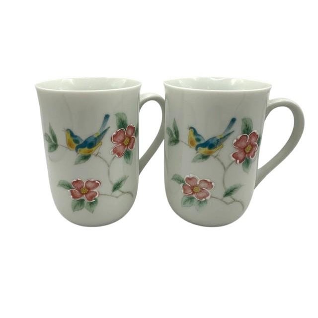 Vintage 1970s Otagiri Japan "Floral Mist" Coffee Mugs - Set of 2 For Sale In Birmingham - Image 6 of 9