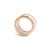 Bvlgari b.zero1 Collection 18k Rose Gold White Ceramic Two Tone 4 Band Ring, Size 7.5 For Sale - Image 4 of 10
