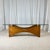 Sculptural Coffee Table in Mahogany and Glass, Europe, 1970s For Sale - Image 4 of 18