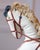 Off-white French Decorative Horse in Moleskin with Saddle and Harness, 20th Century For Sale - Image 8 of 11