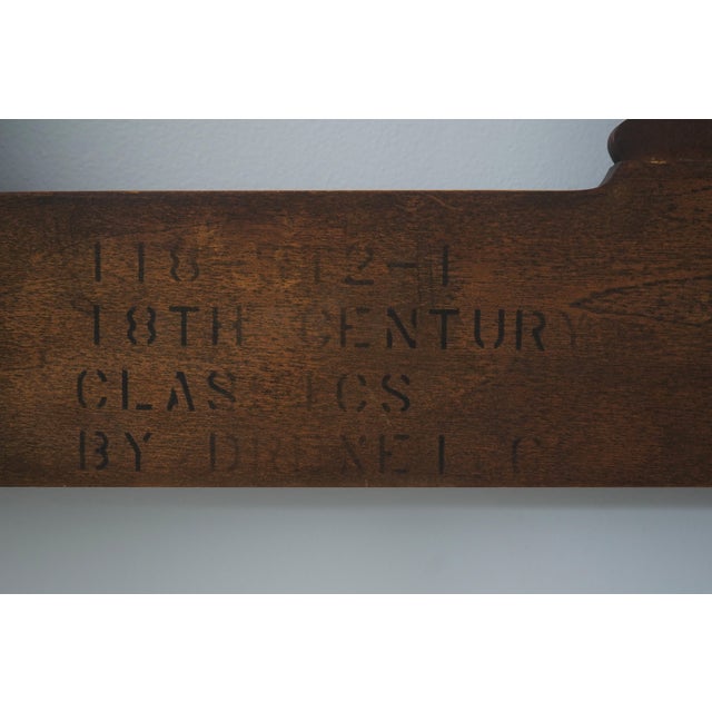 Drexel Heritage 18th C. Classic Queen or Full Size Mahogany Headboard For Sale - Image 11 of 11