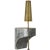 Modern Anne-Marie Barton by Visual Comfort Signature Runia 49" Sculpted Side Table Floor Lamp in Eclipse with Mottled Brass For Sale - Image 3 of 3