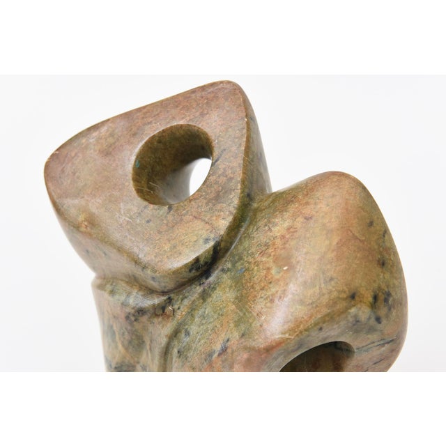 1990's Abstract Marble Sculpture Signed and Dated For Sale - Image 4 of 11