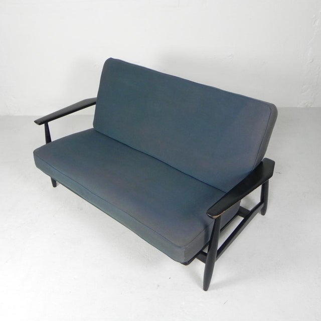 Wood Vintage Bench in the style of Viko Baumritter, 1960s For Sale - Image 7 of 18