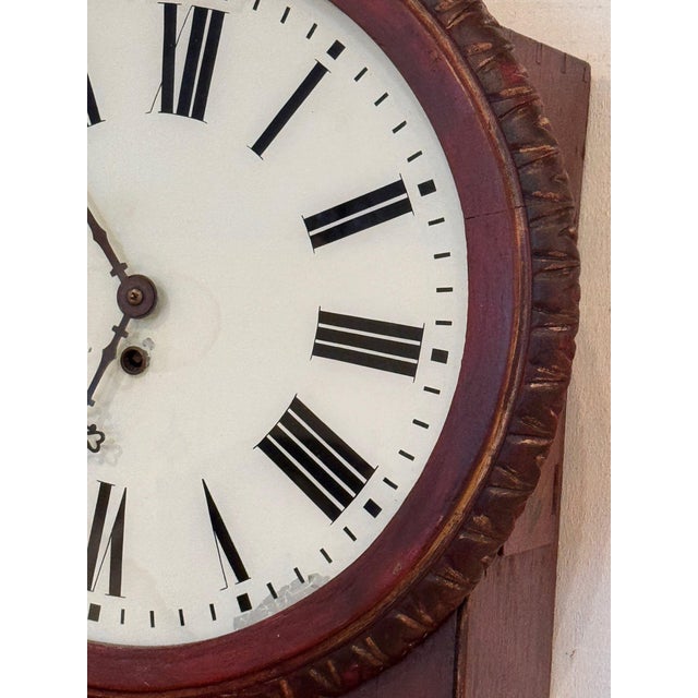 19th Century Chinoiserie Wall Clock For Sale - Image 6 of 15