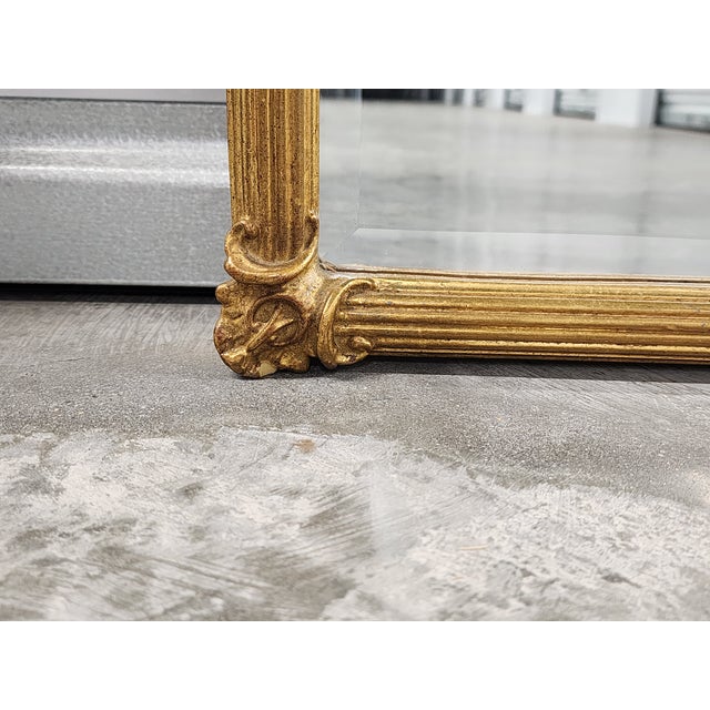 Carver's Guild Bow Top Giltwood Mirror For Sale - Image 9 of 12