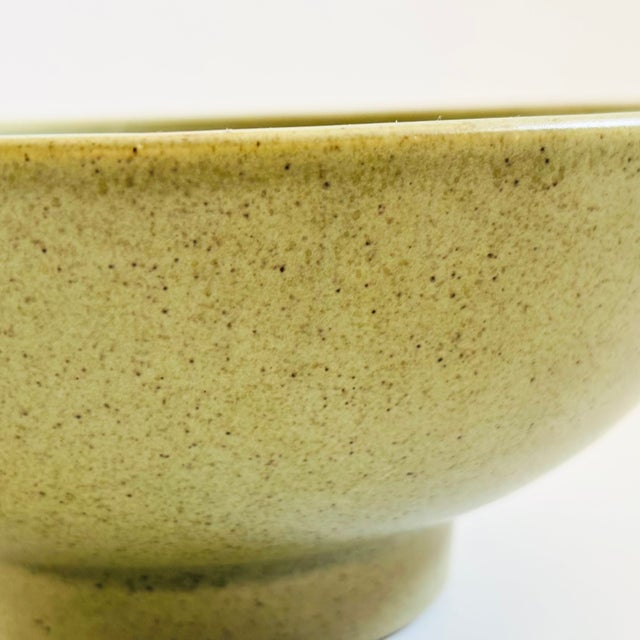 Haeger Speckled Green Pottery Bowl For Sale In San Francisco - Image 6 of 10