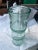 Boho Chic 1970s Green Glass Bamboo Vintage Vase For Sale - Image 3 of 11