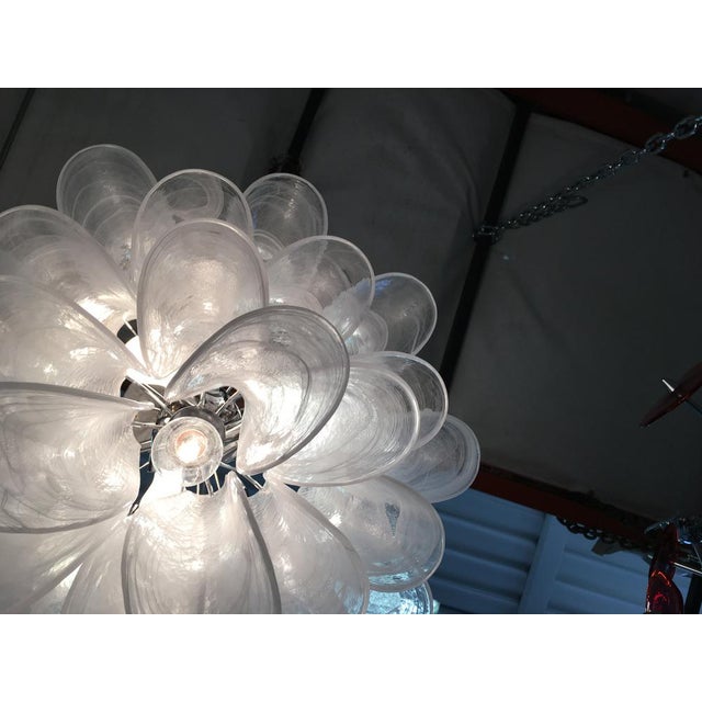 Murano Style Glass Sella Alabastro Color Chandelier from Simoeng For Sale - Image 9 of 14