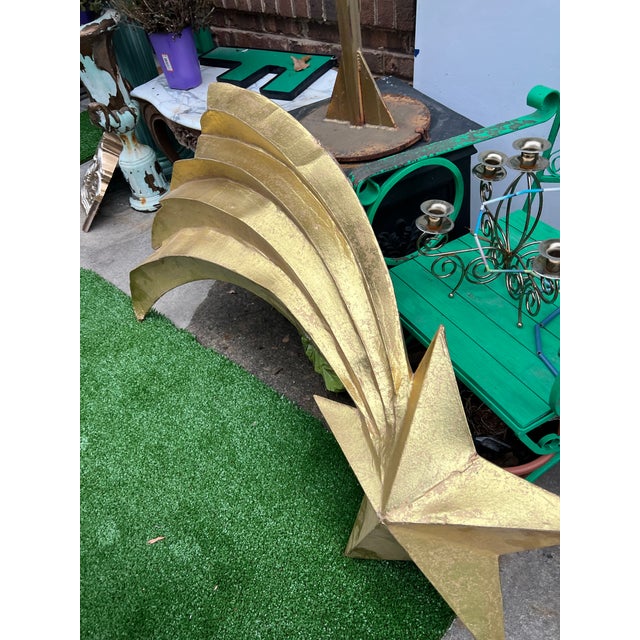 Sculpture Materials Jumbo Sized Light Weight Paper Mache Star For Sale - Image 7 of 9