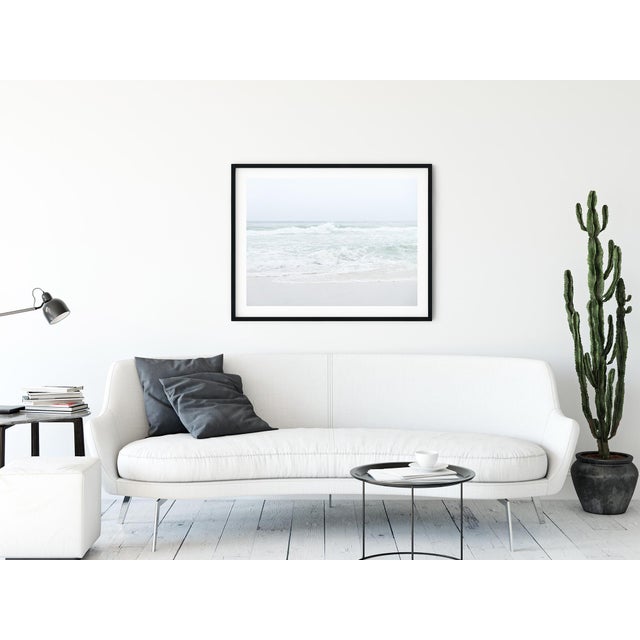 Not Yet Made - Made To Order Contemporary Minimalist Beach Photograph, Large 54 X 36" Fine Art Photography Print, 'Neutral Waves' Coastal Artwork For Sale - Image 5 of 7