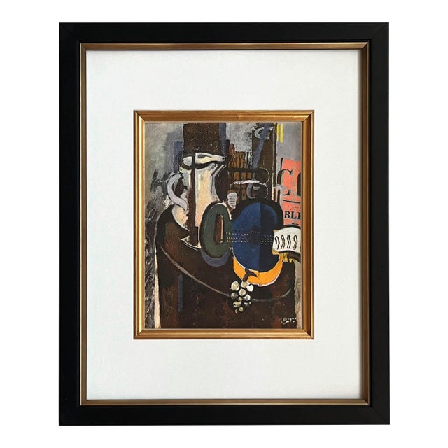 Braque 1946 La Guitare Bleue 9 Framed For Sale