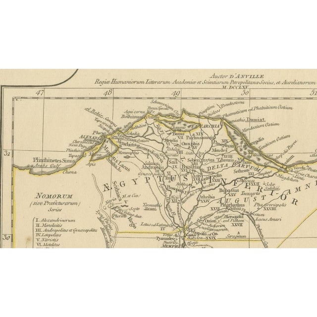 Antique Map of Ancient Egypt Nile Valley & Red Sea, 1818 For Sale - Image 3 of 9