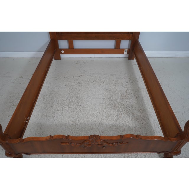 Brown Century Country French Queen Size Cherry Bed For Sale - Image 8 of 18