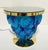 Italian Italian Delicatezza Gold Blue Murano Glass Leaves Table by Fabio LTD For Sale - Image 3 of 9