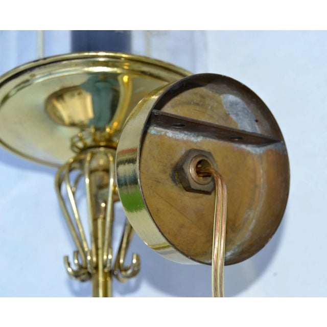 Pair of Maison Lunel Brass & Glass Sconces, Wall Lamp French Mid-Century Modern For Sale - Image 9 of 13