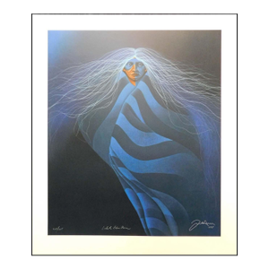 Frank Howell Lakota Blue Aura Serigraph Paper Limited Edition Artwork Unframed