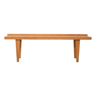 Oak Novett Bench by Erik Wørts, 1960s For Sale