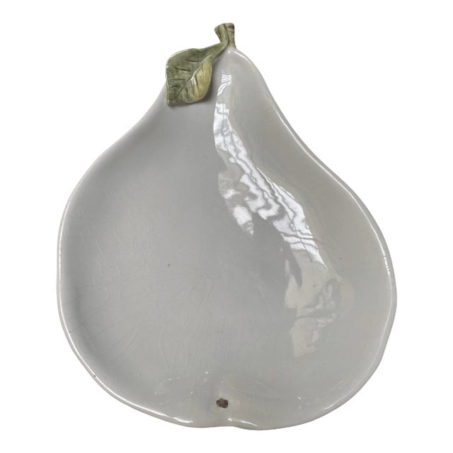 Mid 20th Century G.B.C. Italy Ceramic Pear Shaped Serving Dish/Bowl For Sale