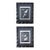 Pair of Framed Sea Shell Photograph Prints in Black Matte and Carved Wooden Frame For Sale